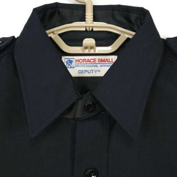 Horace Small‎ Police Deputy Uniform Shirt Blue 520NP Long Sleeve 15.5 34 - Picture 5 of 12